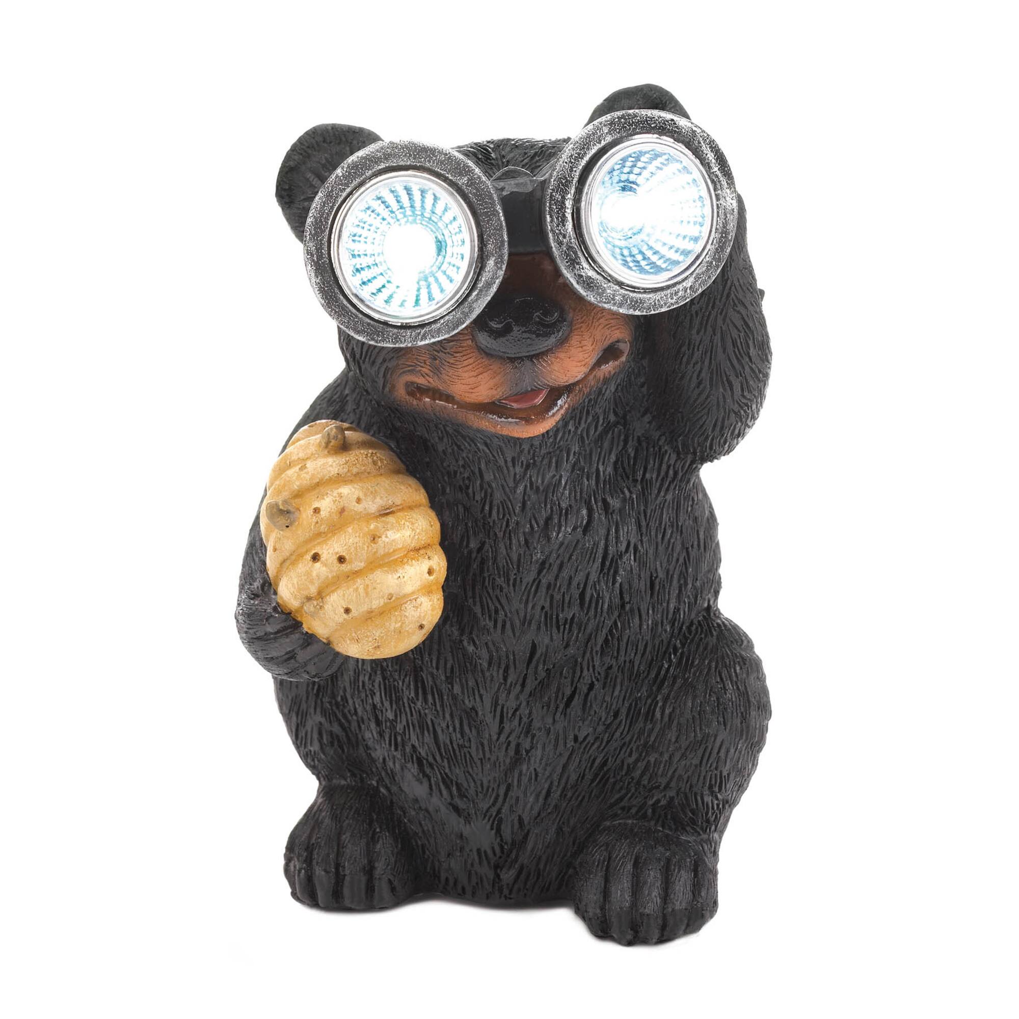 6" Bear with Telescope Solar Light